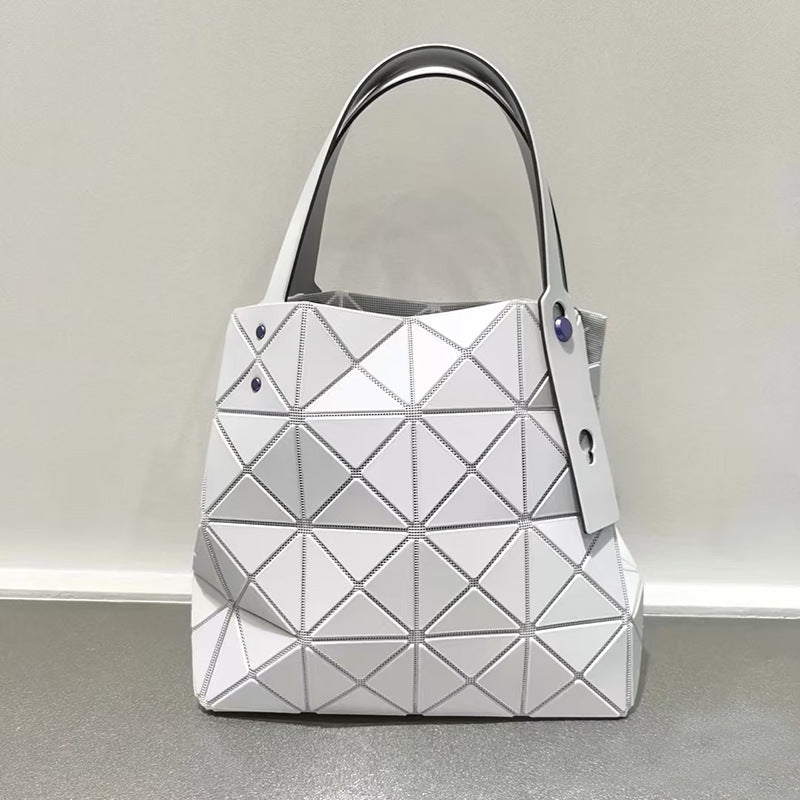 Women's Diamond Fashion Geometric Box Portable Tote Bags