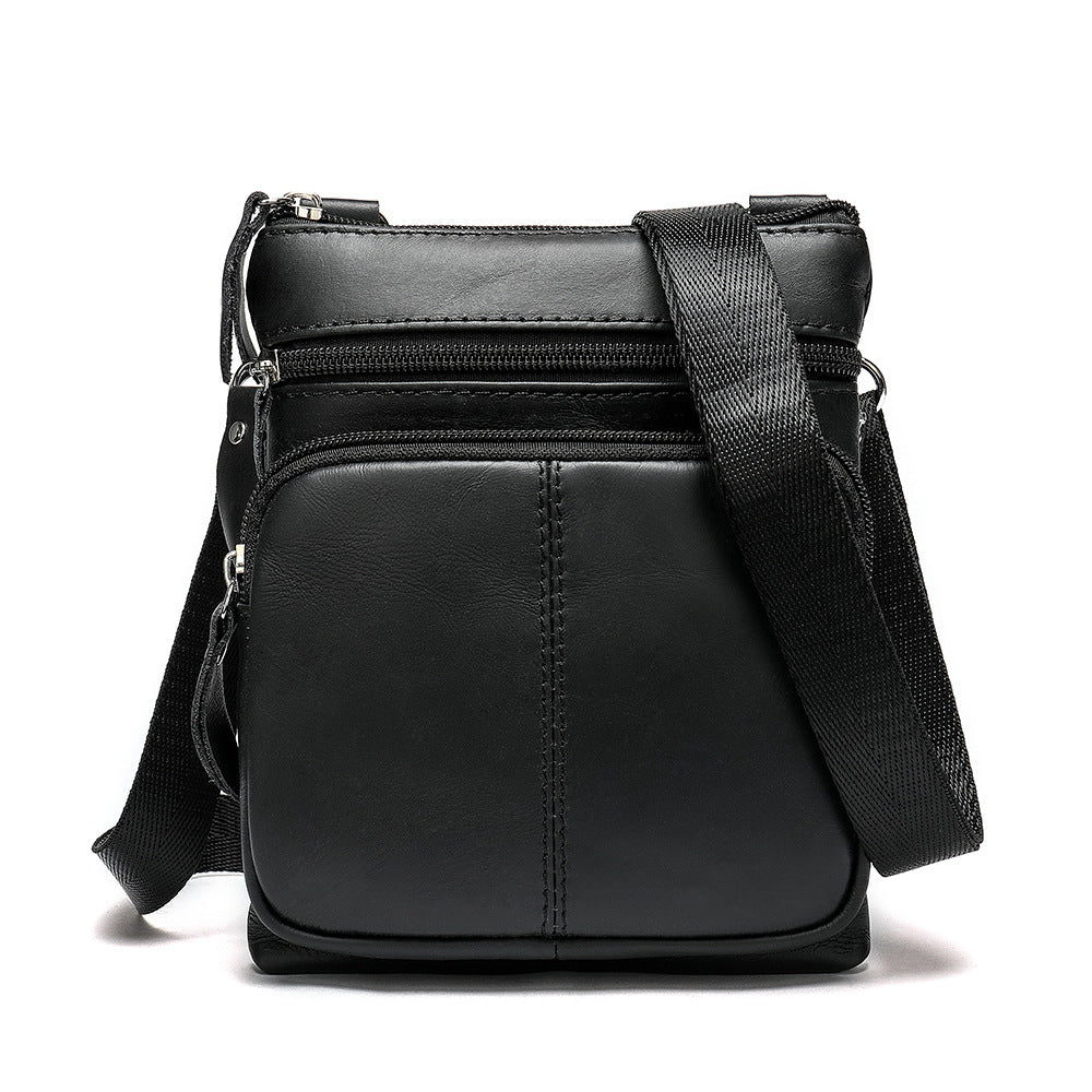 Men's Genuine Leather First Layer Cowhide Portable Men's Shoulder Bag