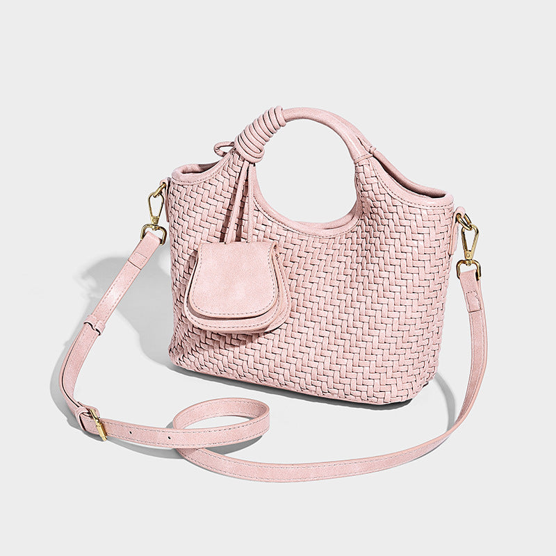 Women's Hand-woven High-grade Vegetable Basket Fashion Mother Women's Shoulder Bag