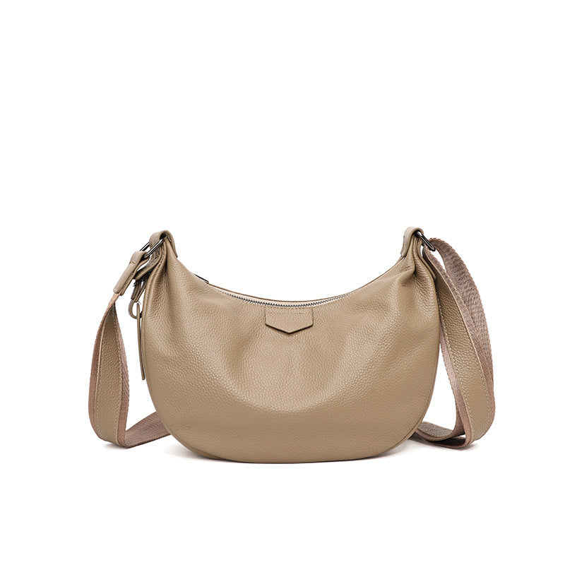 Women's Genuine Commuter Large Capacity Dumpling High-grade Women's Leather Bag