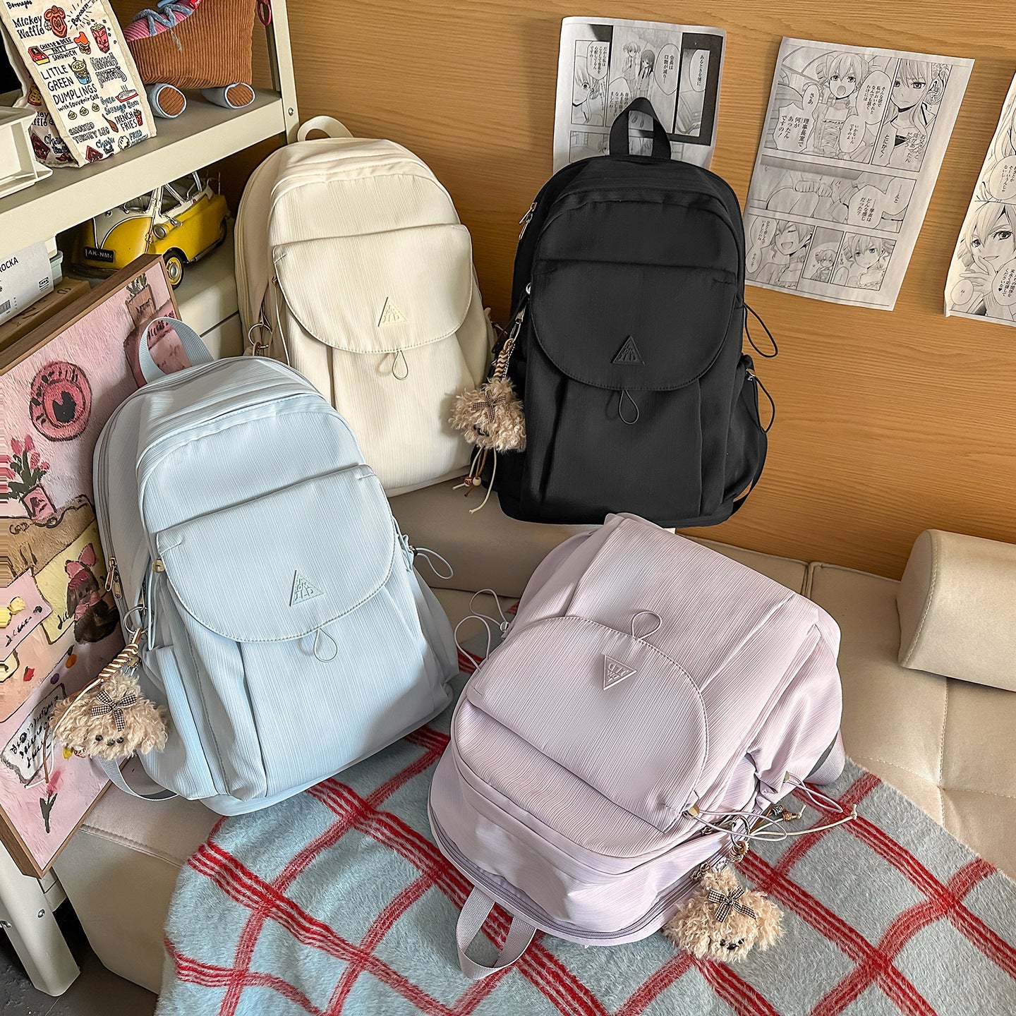 Korean Simple Style High Large Capacity Backpacks