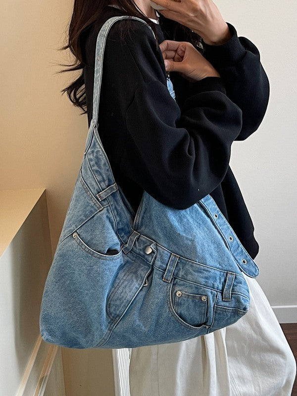 Korean Style Trendy Denim Female Fashion Women's Shoulder Bag