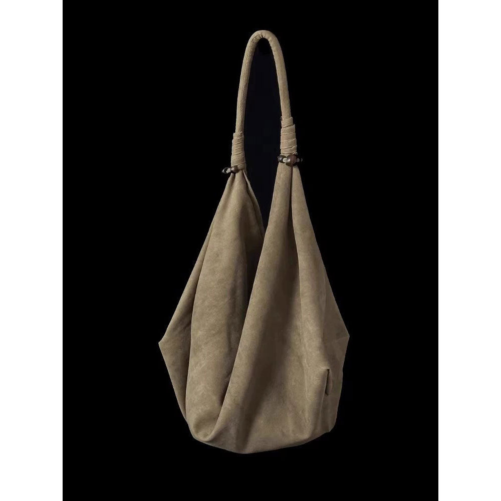 Women's Vagrant One Texture Distressed Canvas Underarm Large Women's Shoulder Bag