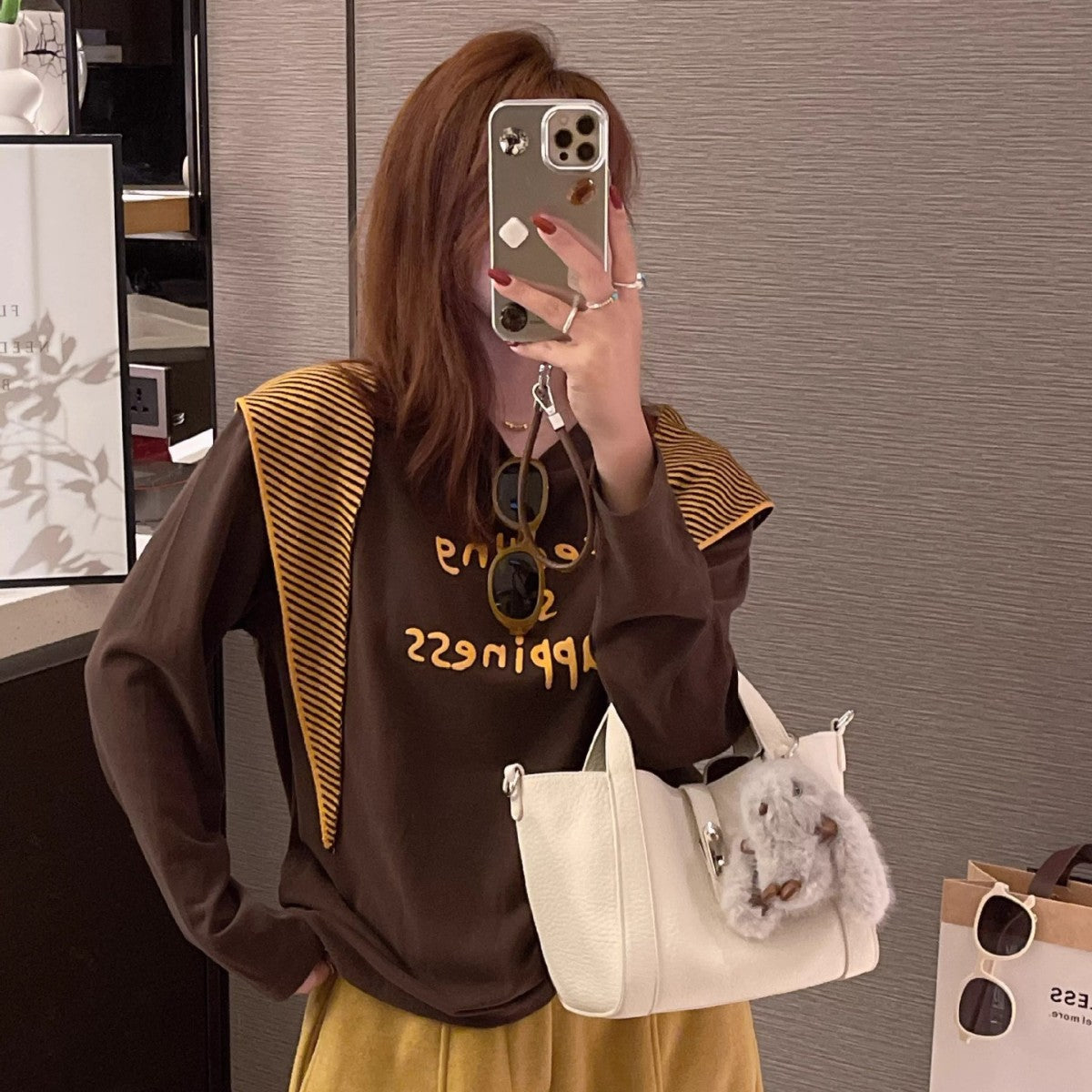 Women's High-grade Genuine Leather Vegetable Basket Niche Women's Shoulder Bag