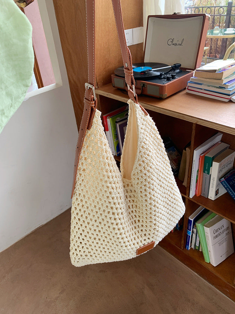Beach Woven Fashion Hollow Knitted Large Capacity Bags