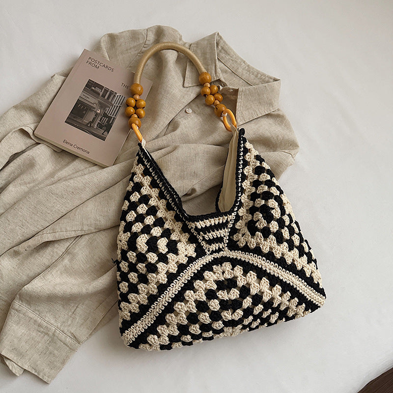 Large Capacity Woven Summer Fashion Straw Leisure Women's Shoulder Bag
