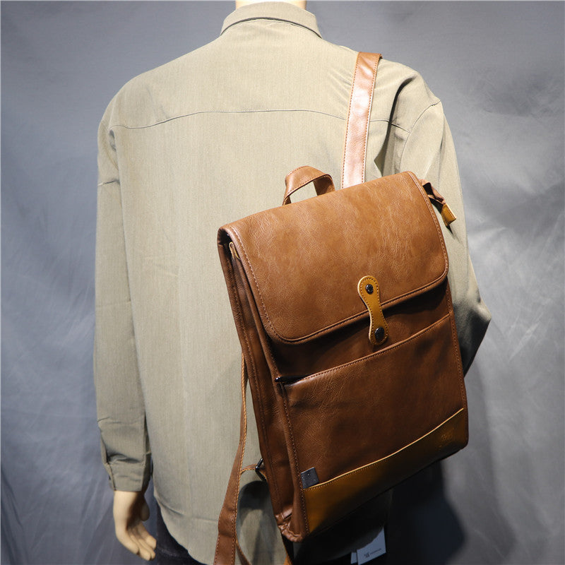 Men's Three Boxes Fashion Campus College Style High Universal Backpack