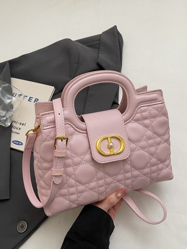 Thread Diamond Chain Fashion Genuine Leather Pearl Hand Light Bags