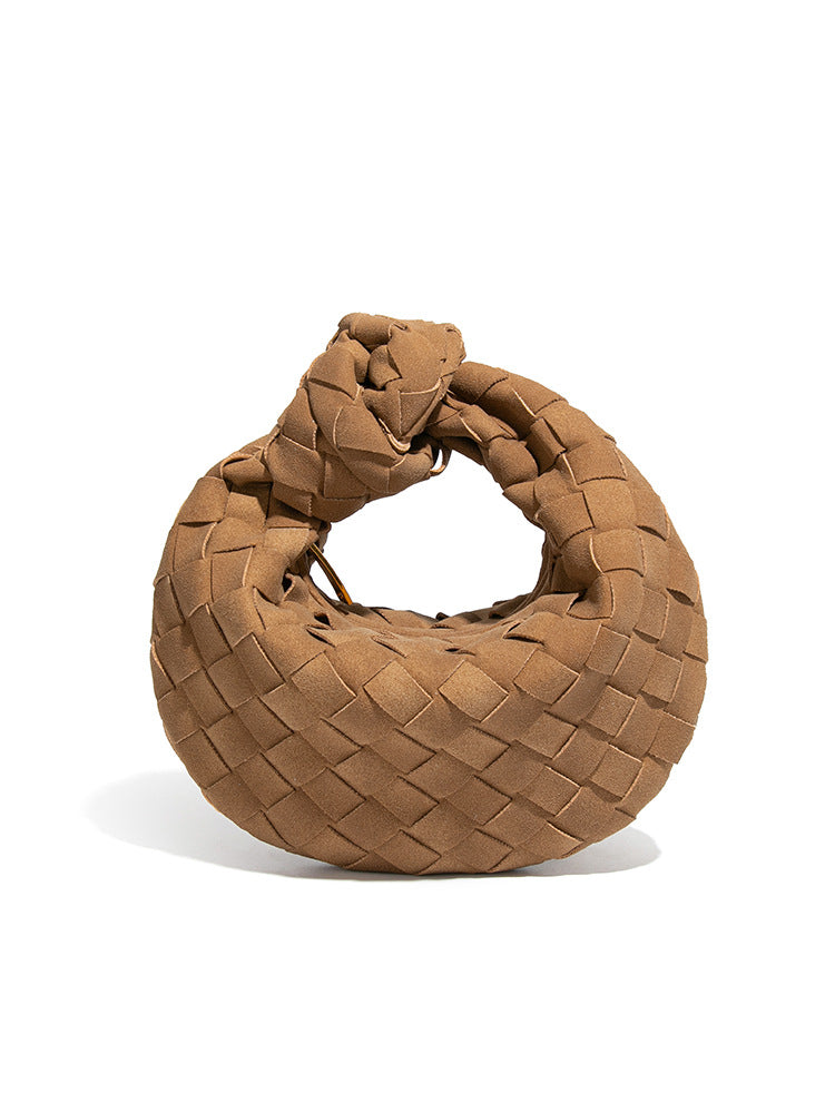 Women's Frosted Hand-held Dumpling Trendy Croissant Knotted Women's Clutch