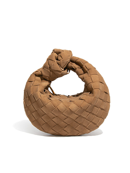 Women's Frosted Hand-held Dumpling Trendy Croissant Knotted Women's Clutch