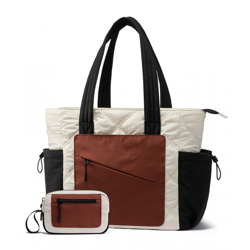 Women's Strap Zip Puffer Essential Quilting Carrying Women's Shoulder Bag