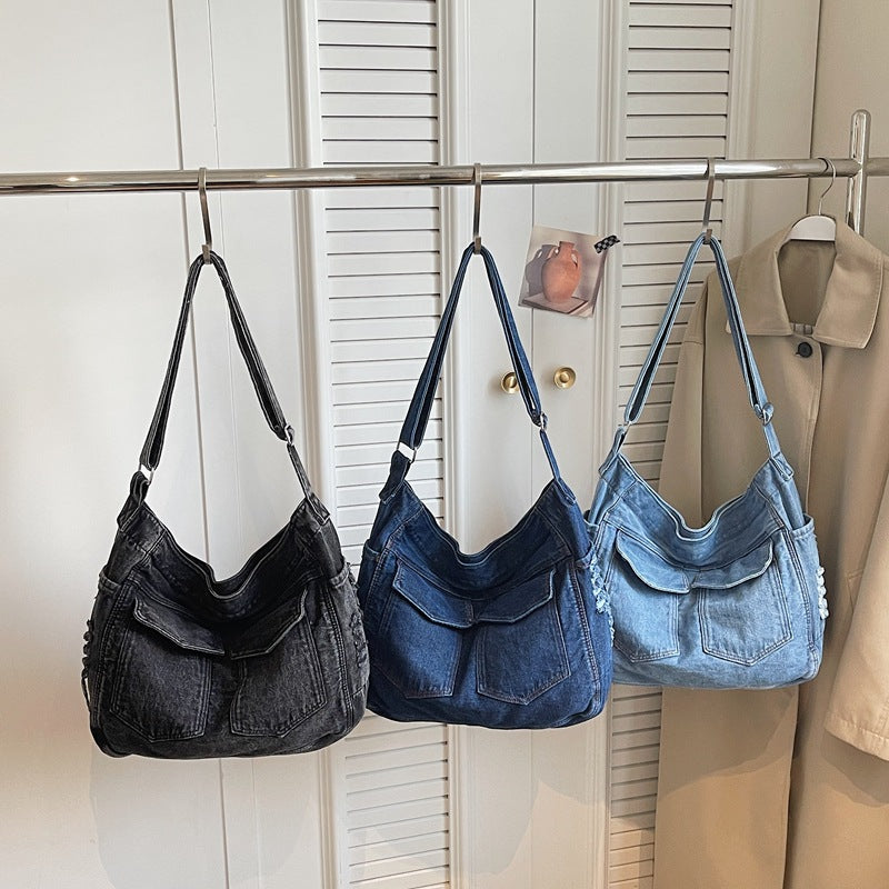 Denim Korean Style Literary Retro Lazy Bags