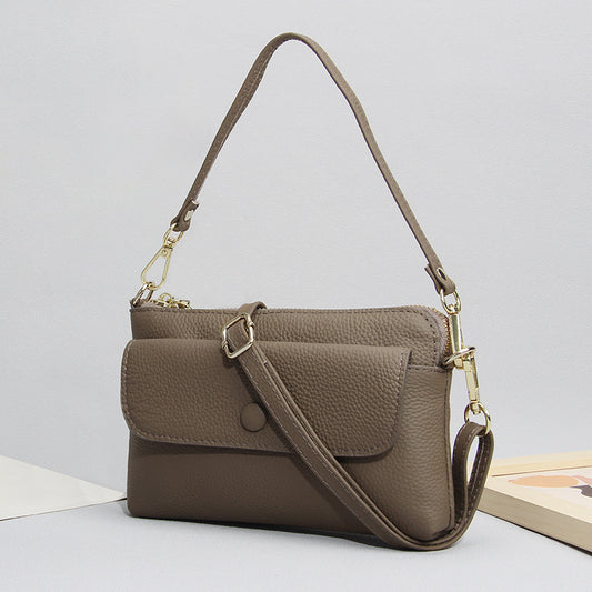 Women's Cell Lightweight Summer First Layer Cattlehide Fashion Simple Women's Messenger Bag