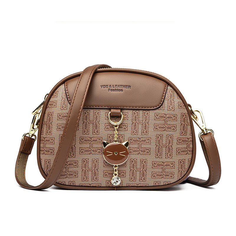 Women's Soft Leather Fashion Mummy Versatile Large Women's Shoulder Bag