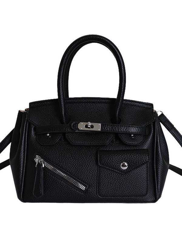 Kelly Retro Easy Matching Fashion Color Contrast Large Capacity Women's Messenger Bag