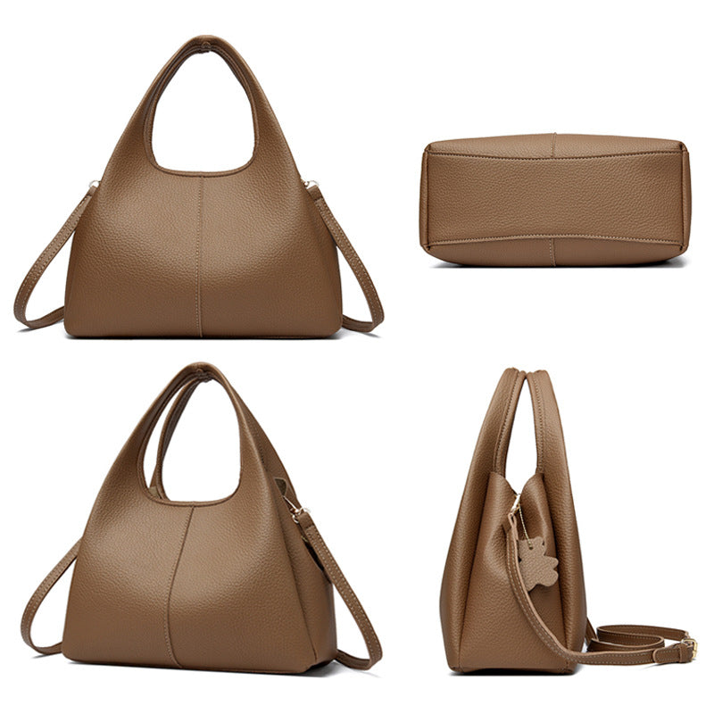 Women's Soft Leather High-grade Pattern Texture Large Women's Shoulder Bag