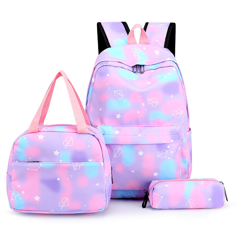 Set Combination Large Capacity Simple Lunch Pencil College Student Schoolbag