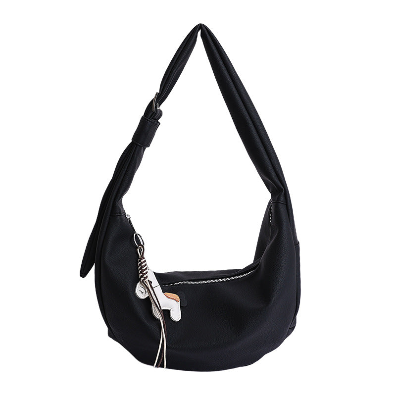 Women's Fashion Popular Solid Color Commuting Dumpling Women's Shoulder Bag