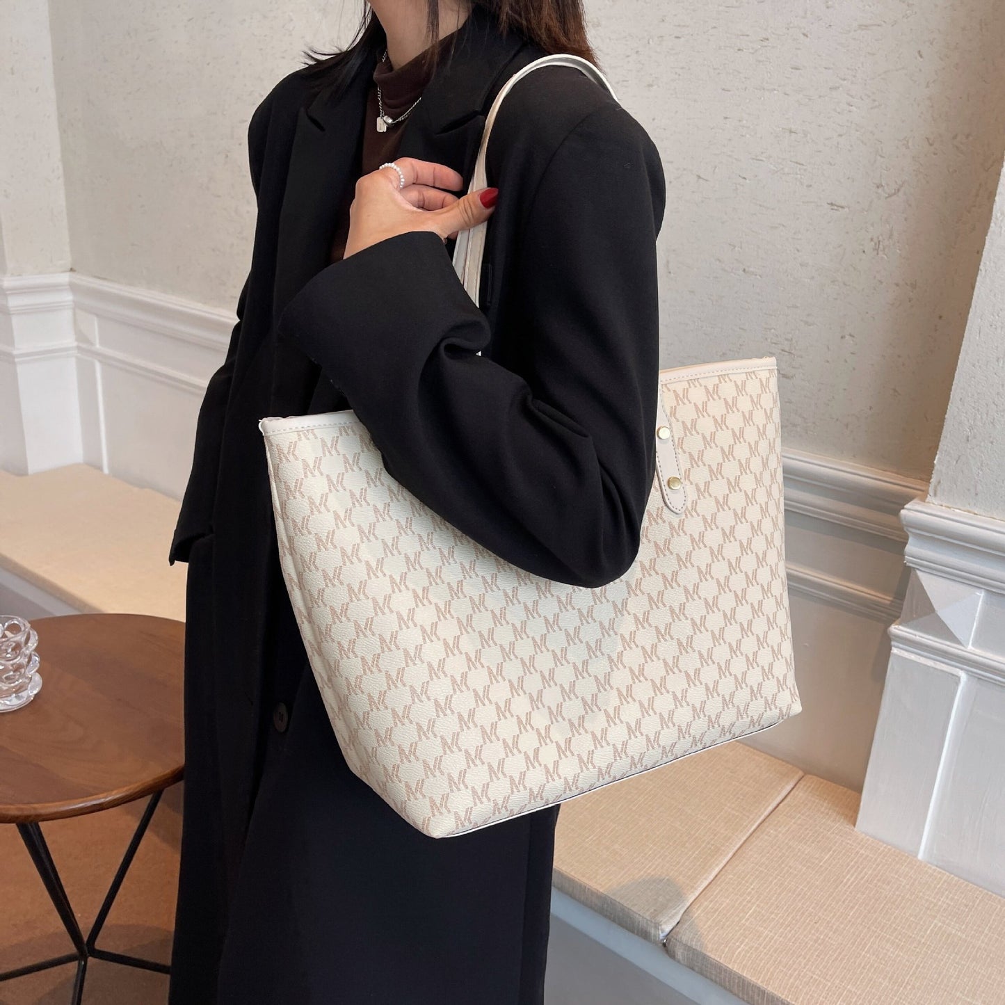 Women's Printed Large Capacity Totes Commute Minimalist Versatile Lightweight Women's Shoulder Bag