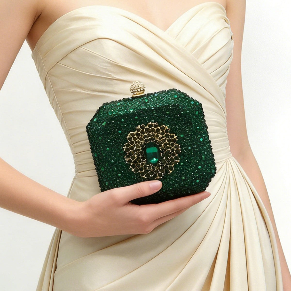 Women's Shiny Rhinestone Premium Mini The Party Fashion Dinner Bag