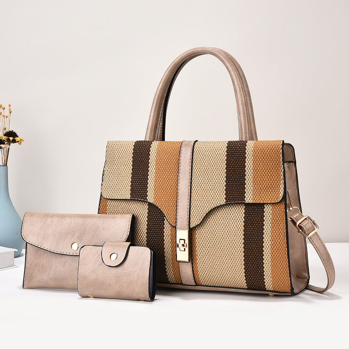 Contrast Color Large Capacity Retro Fashion Small Square Bag