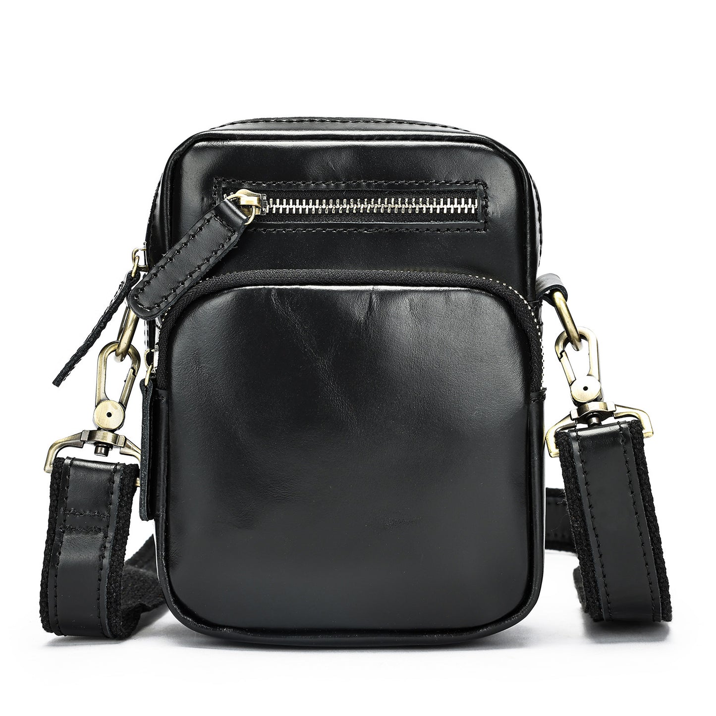Men's Leather Fashion Crazy Horse First Layer Cowhide Men's Shoulder Bag