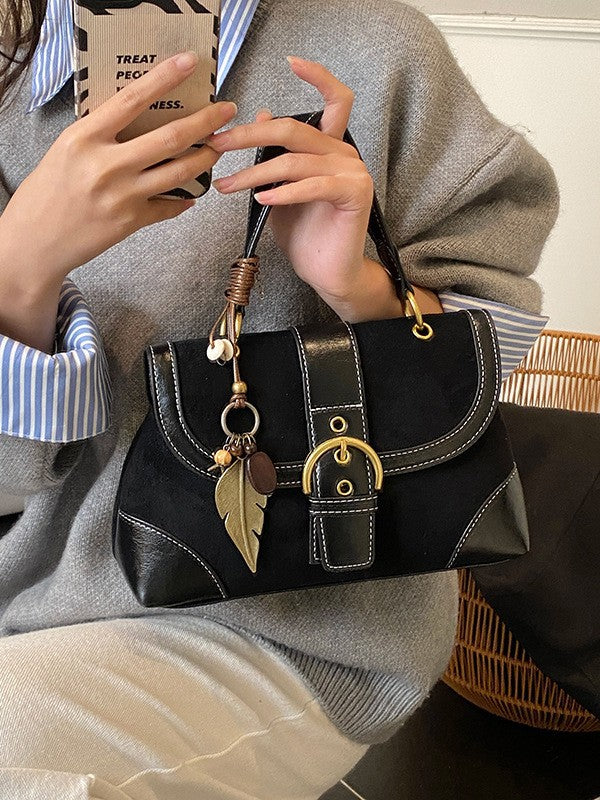 Women's Suede Portable Saddle Fashion Advanced Texture Bags
