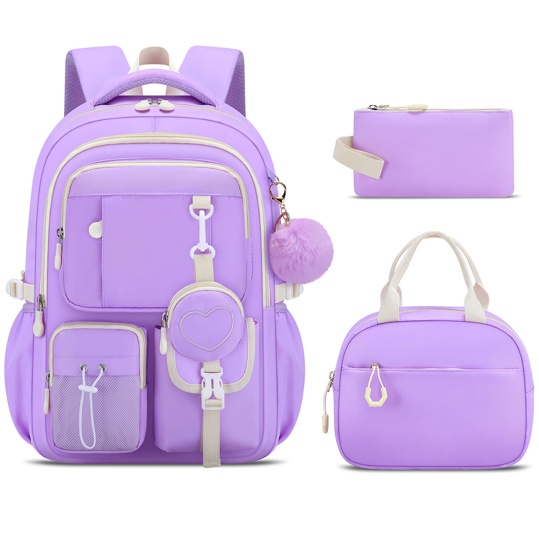 Protection Lightweight Burden Alleviation Large Capacity Cute Junior Primary School Bag
