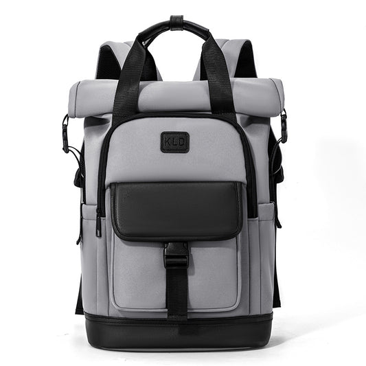 Men's Trendy Business Simple Large Capacity Waterproof Leisure Backpack