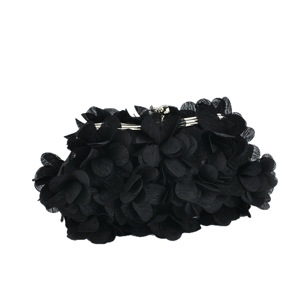 Women's Sweet Fresh Petal Three-dimensional Flower Dress Women's Clutch