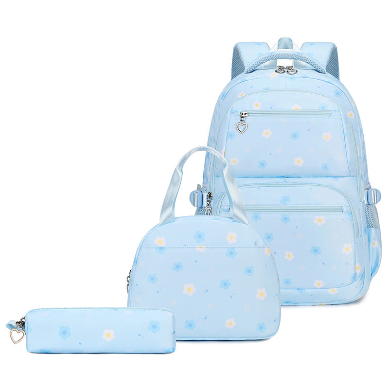 Durable Glamorous Women's Three-piece Spine Protection Backpacks
