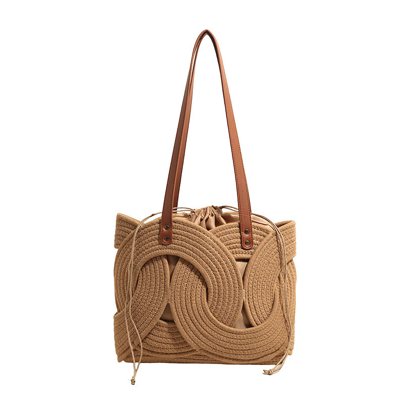 Woven Personality Underarm French Good-looking Idle Style Women's Shoulder Bag