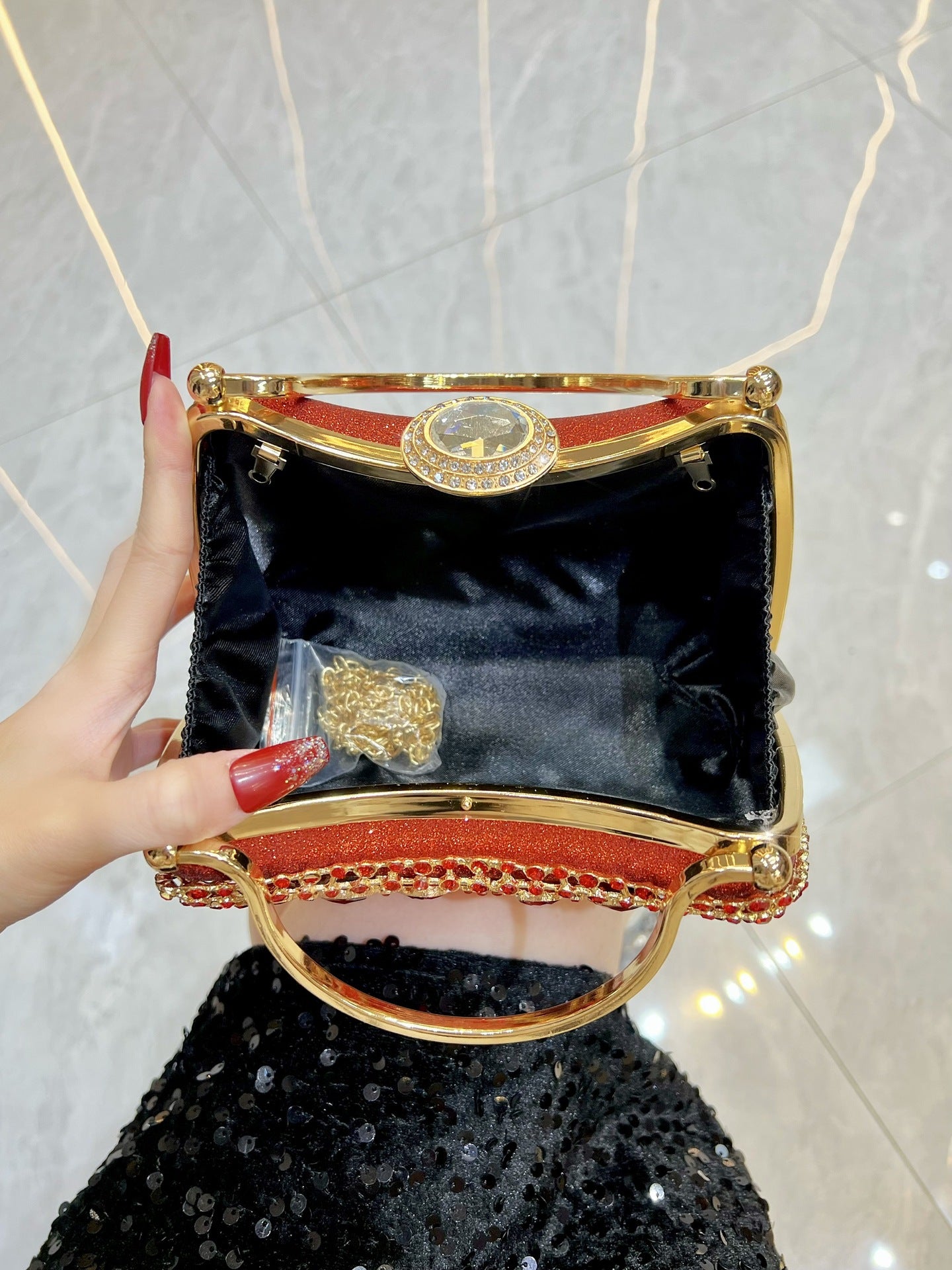 Women's Luxury Exquisite French Diamond High Sense With Bags