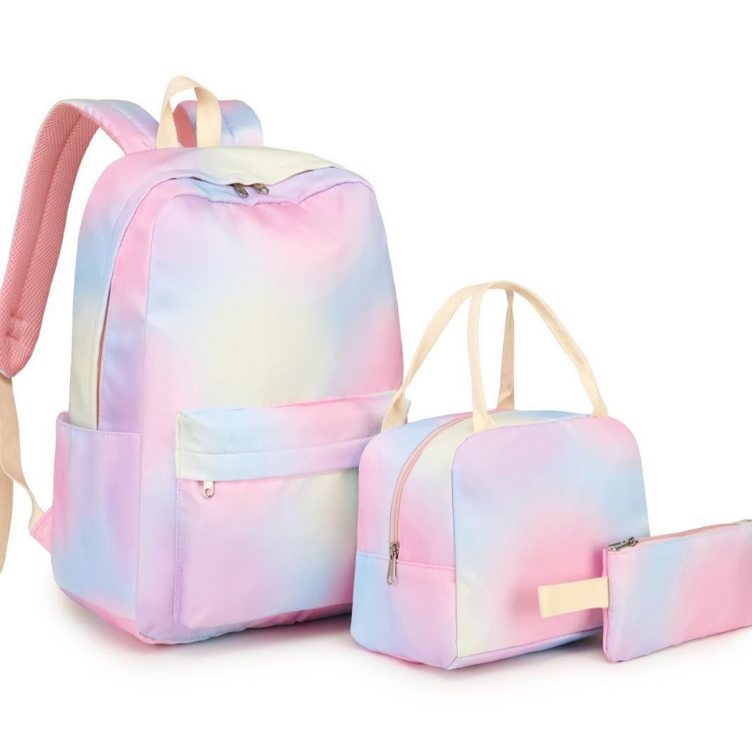 Set Combination Large Capacity Simple Lunch Pencil College Student Schoolbag