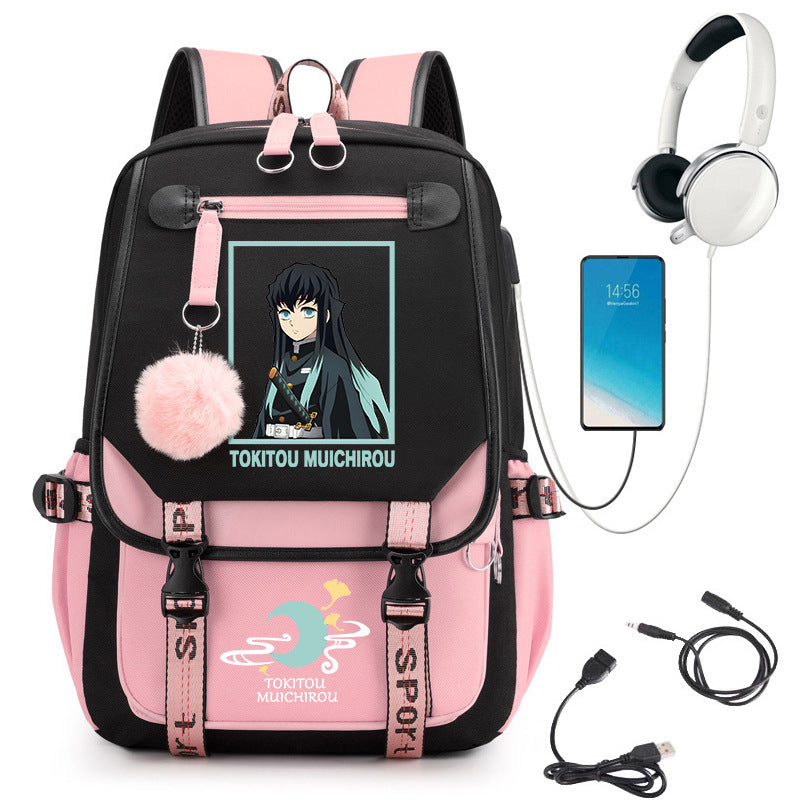 No Hours Transparent High University Style Large College Student Schoolbag