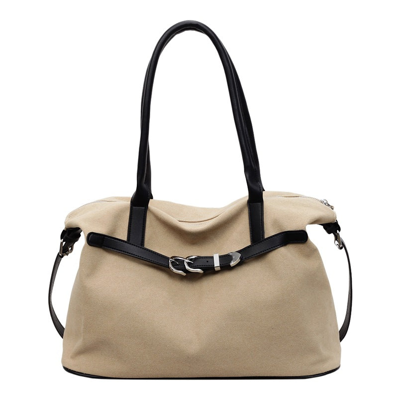 Women's Large Capacity Totes Korean Canvas Winter Commuter Tote Bag