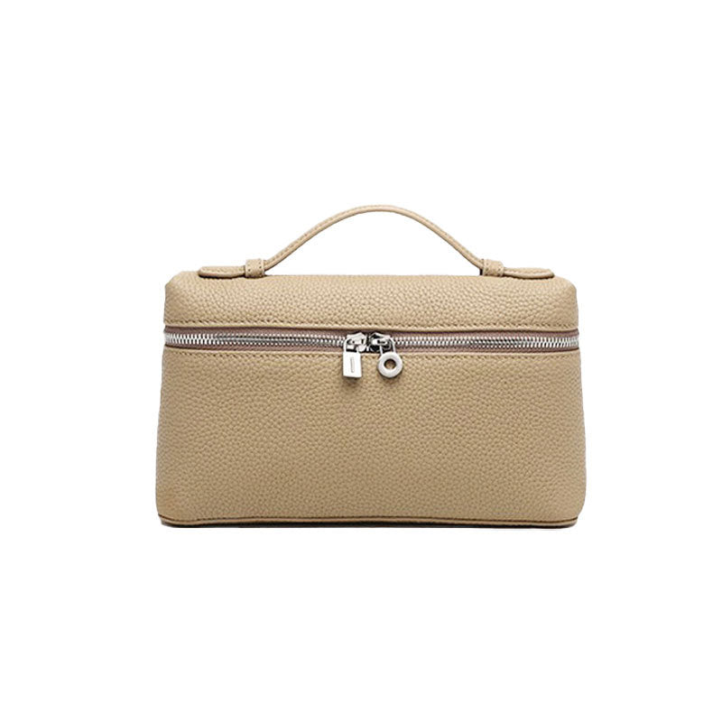 Women's Lunch Box Genuine Leather Portable Pouch Light Women's Shoulder Bag