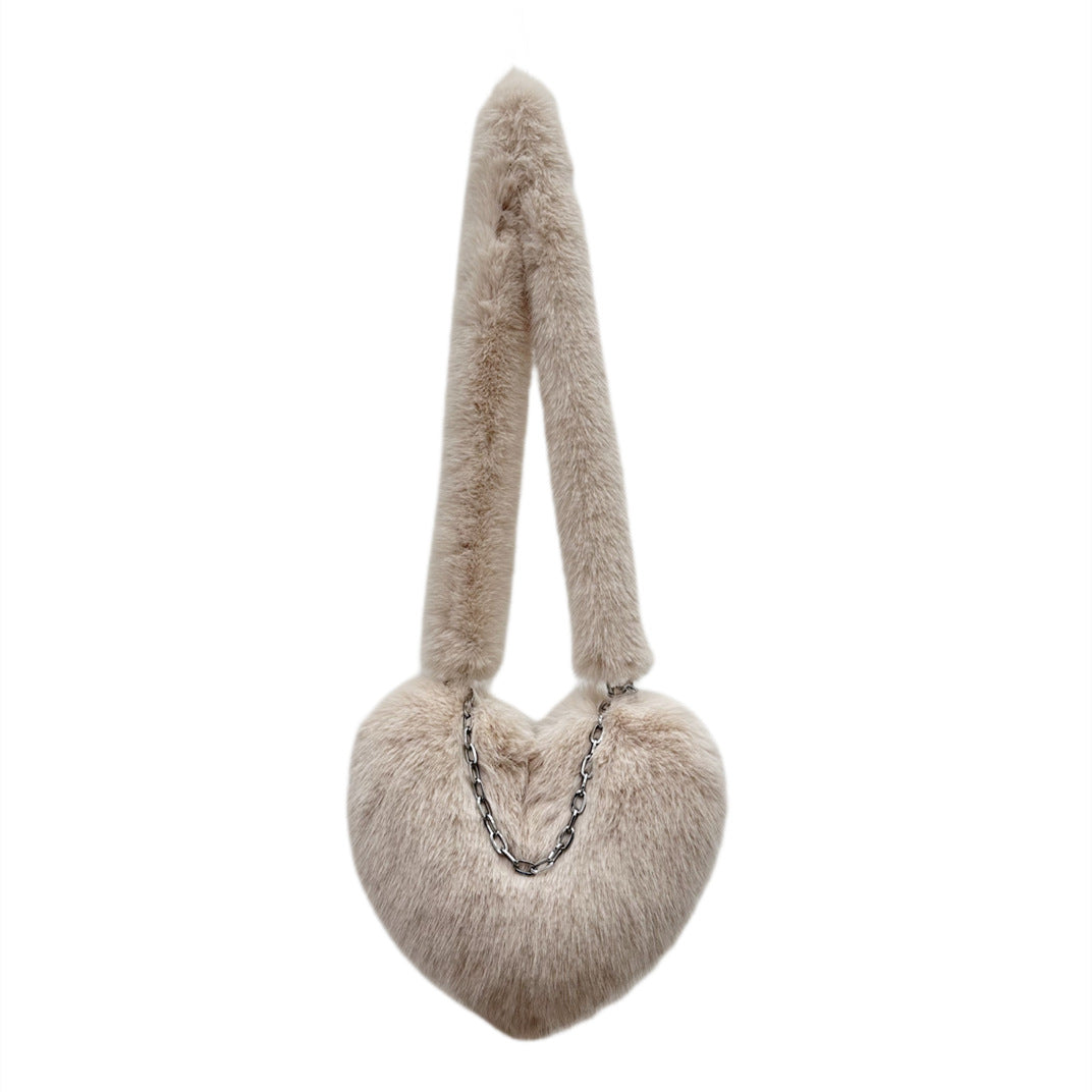 Love Chain Design Macaron Color Shell Bags