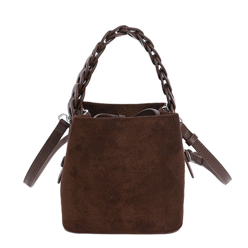 Pretty Women's Retro Brown Exquisite Portable Women's Shoulder Bag