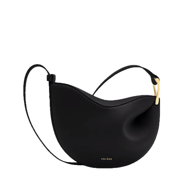 Pea Saddle Genuine Leather Advanced Texture Bags