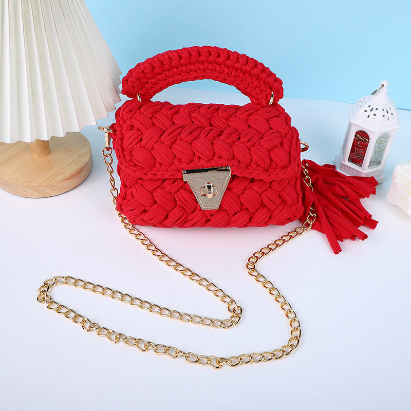 Women's Spring Ya Woven Cloth Chain Women's Messenger Bag