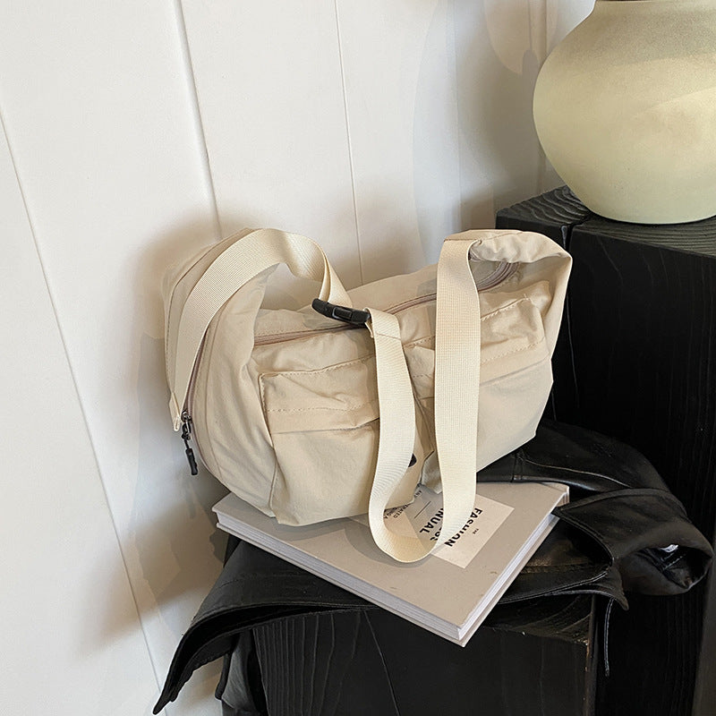 Korean Style Canvas High-grade Underarm Simple Nylon Cloth Bags