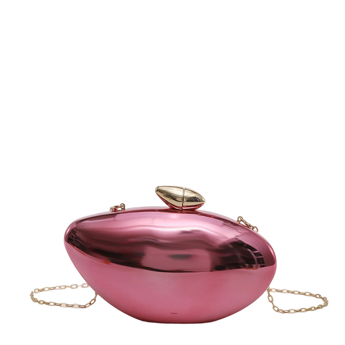 Women's French Style Goose Egg Box Clutch Personality Acrylic Gloss Dinner Bag