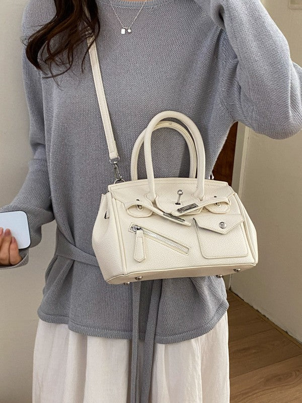 Kelly Retro Easy Matching Fashion Color Contrast Large Capacity Women's Messenger Bag