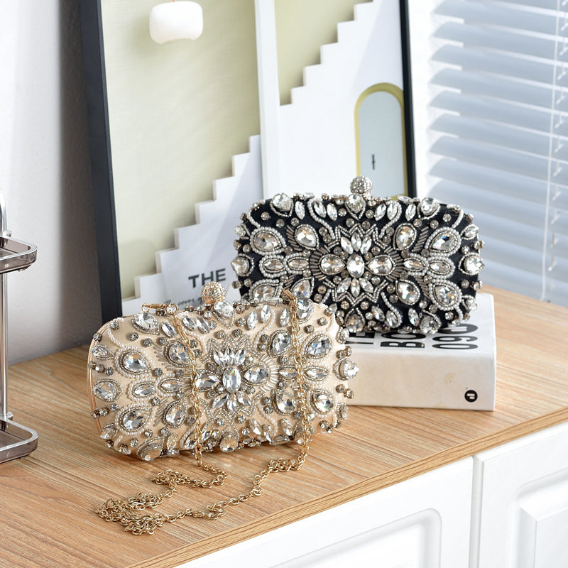 Fashion Simple Handmade Beaded Pearl Embroidery Evening Bags