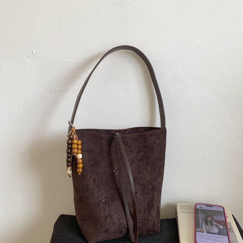 Women's Korean Style Carved Hollow Niche Retro Easy Matching Women's Handbag