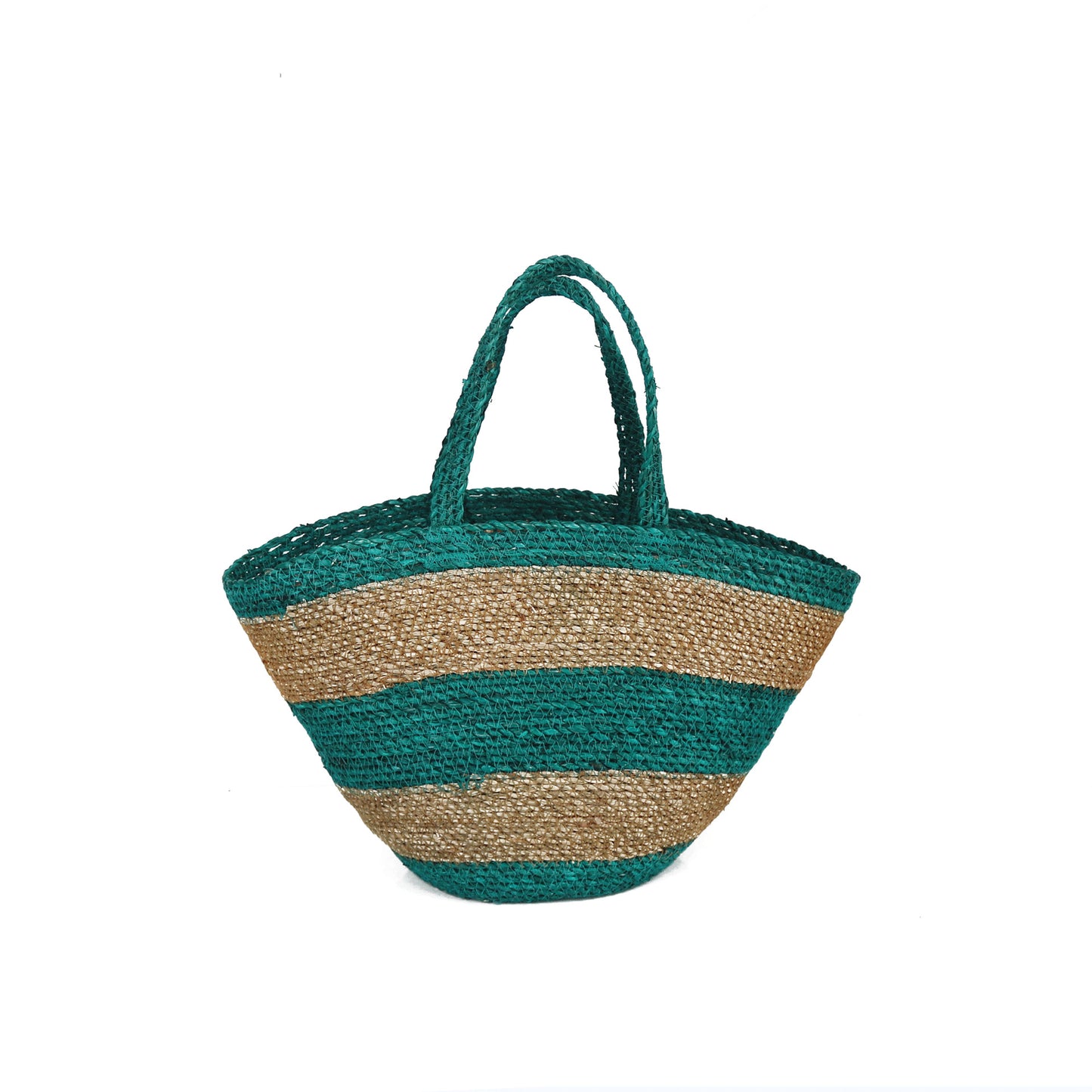 Women's Large Capacity Portable Striped Woven Vacation Women's Handbag