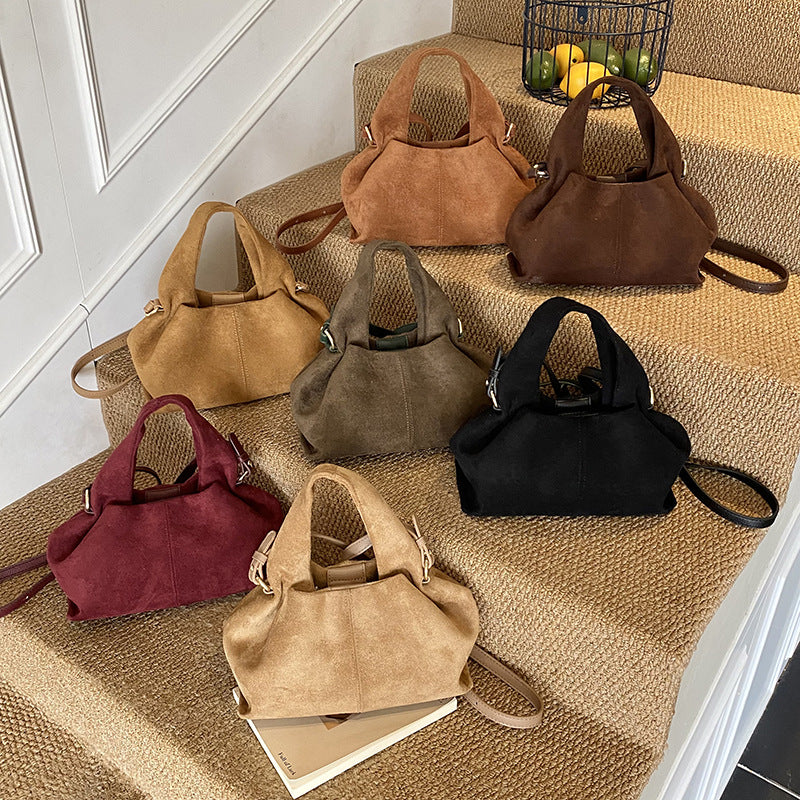 Women's Fashionable Pleated Cloud Large Capacity Portable Trendy Western Bags
