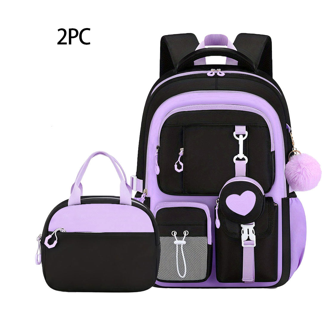 Burden Alleviation Large Capacity Love Three-piece Backpacks