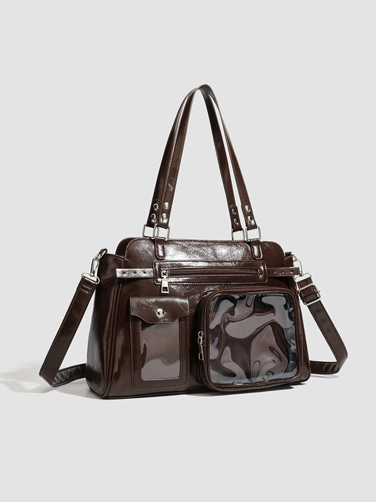 Large Capacity Two-dimensional Uniform Cartoon Fashion Simple College Style Women's Shoulder Bag